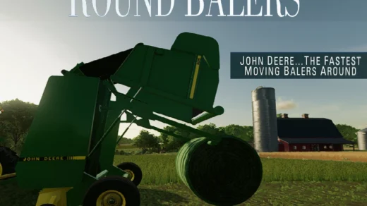 John Deere 400 and 500 Series Round Balers v1.0
