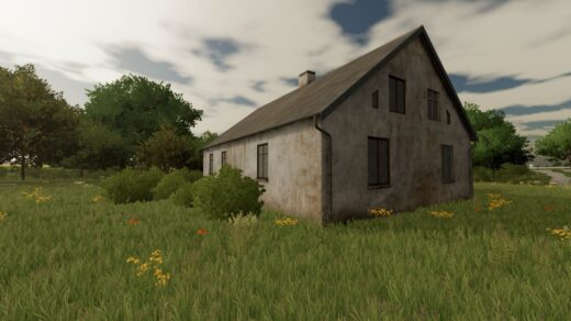 Polish plastered house