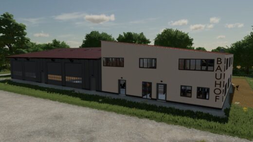 Construction yard building