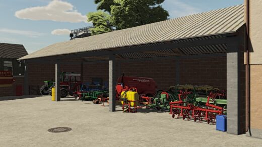 Small Serbian brick shed