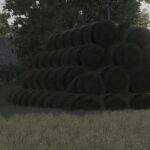 Stack of round bales2