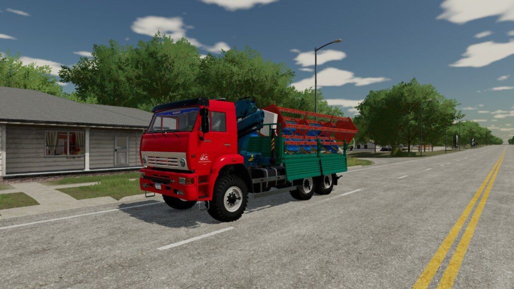 KamAZ-6522 with manipulator crane