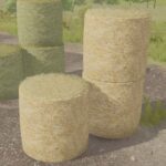 Straw and hay bale textures