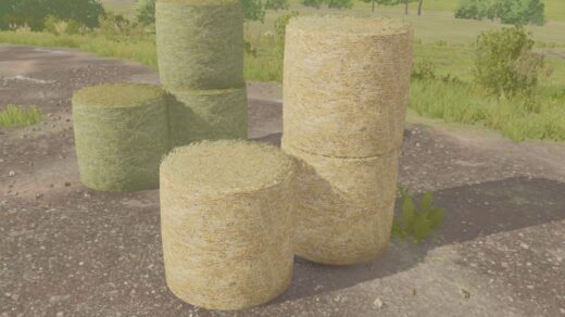 Straw and hay bale textures