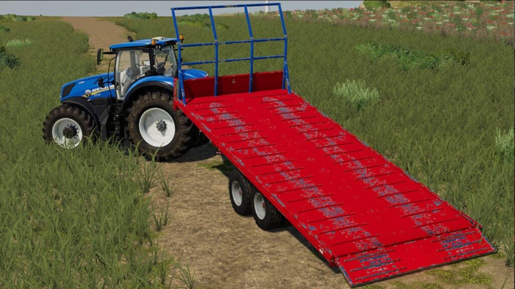 OMP tilting flatbed trailer